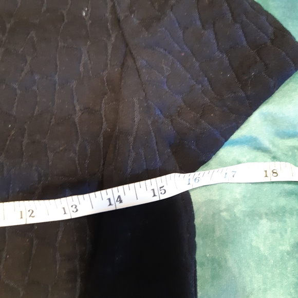 Tory Burch Quilted Jacquard Navy Blue/Black Peplum - Picture 7 of 7